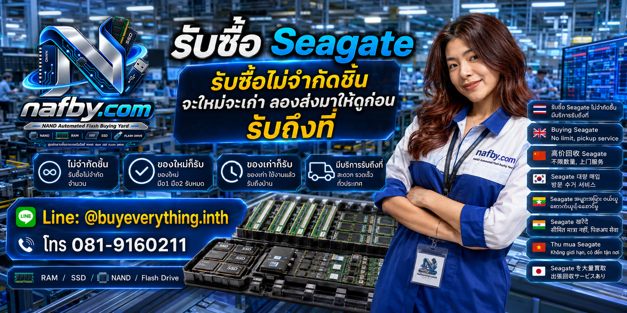 NAFBY รับซื้อและจำหน่ายสินค้า Storage มือสองโดยตรง ไม่ผ่านตัวกลาง